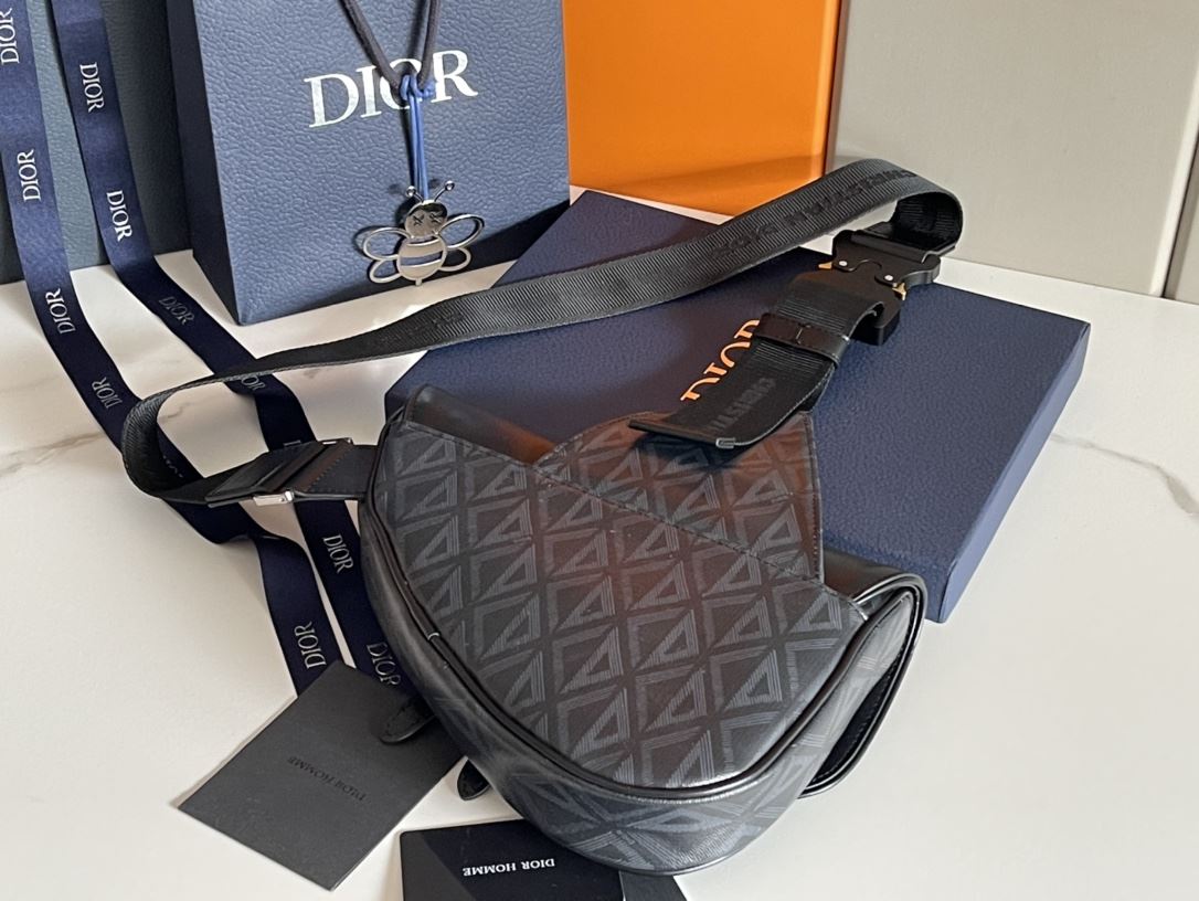 Saddle Bag Grey/Black For Women‎ 10in/26cm CD 1ADPO093CDP_H42E1:1High-quality replica
