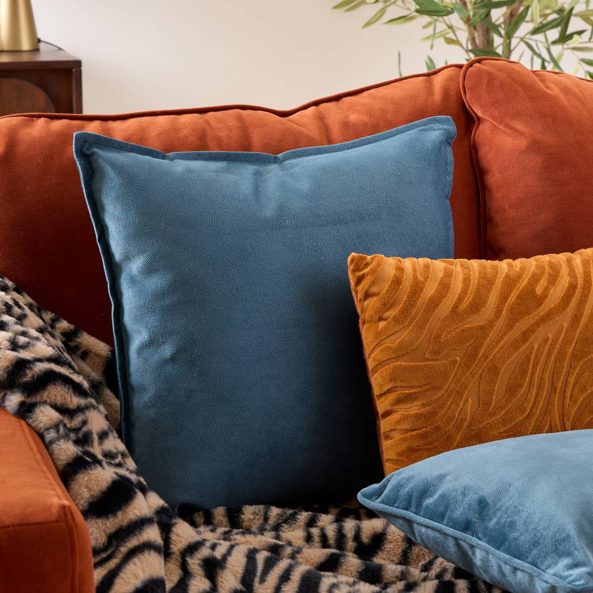 Cushion "Lilou Aegean Blue, 45x45 cm