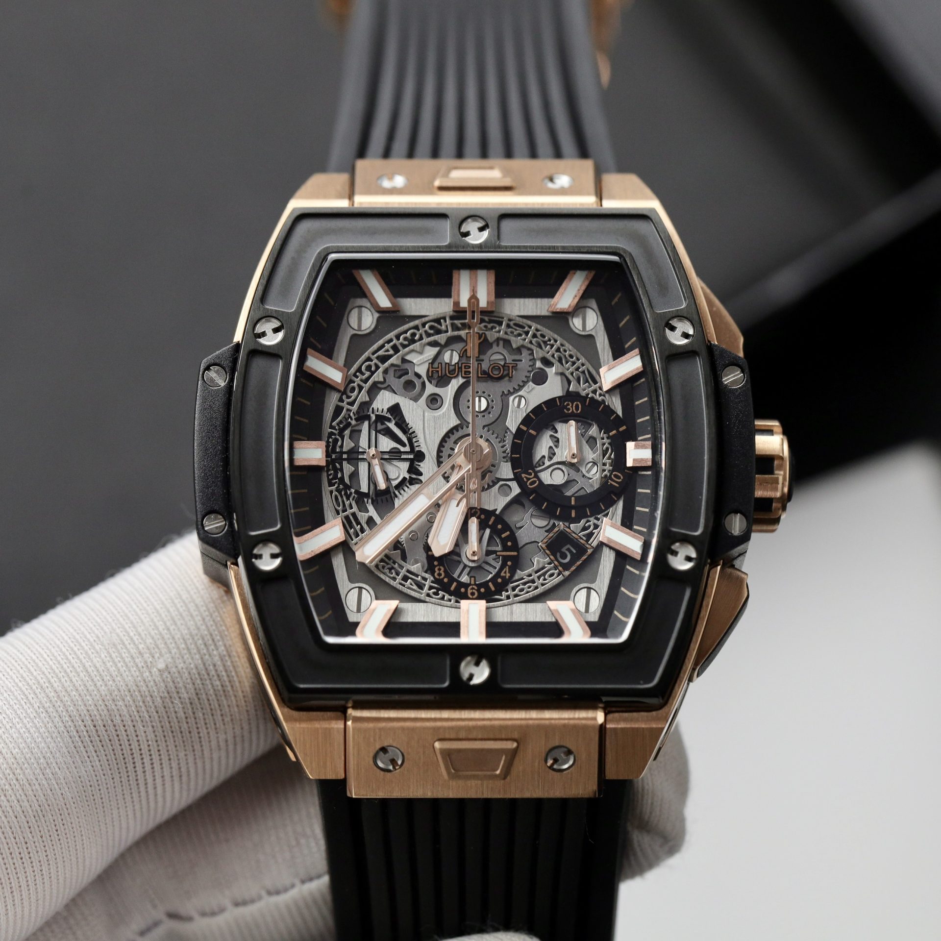 Hublot Replica Watch Spirit Of Big Bang King Gold Black Dial 42mm - Top club