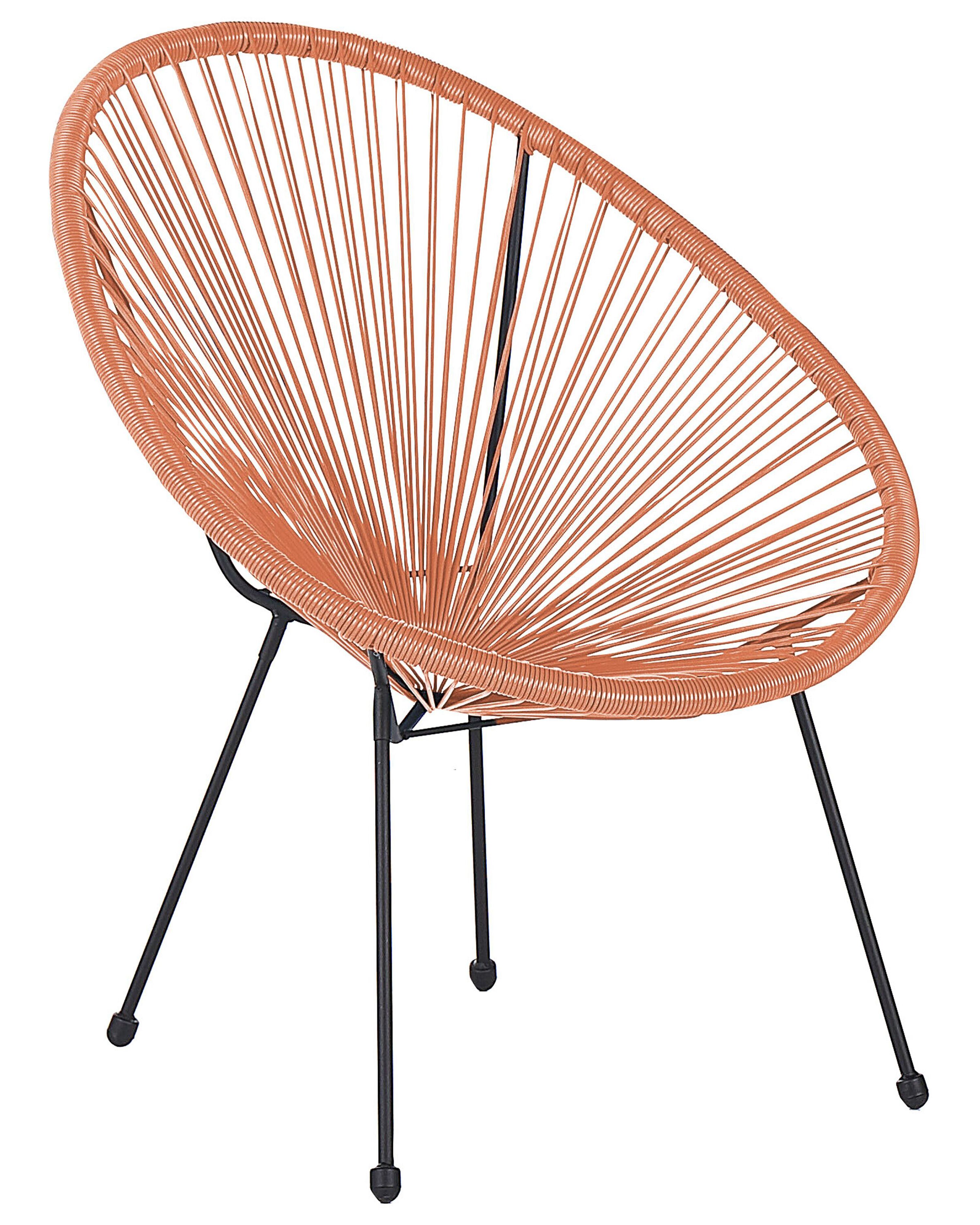 Garden Chair ACAPULCO II PE Rattan Orange