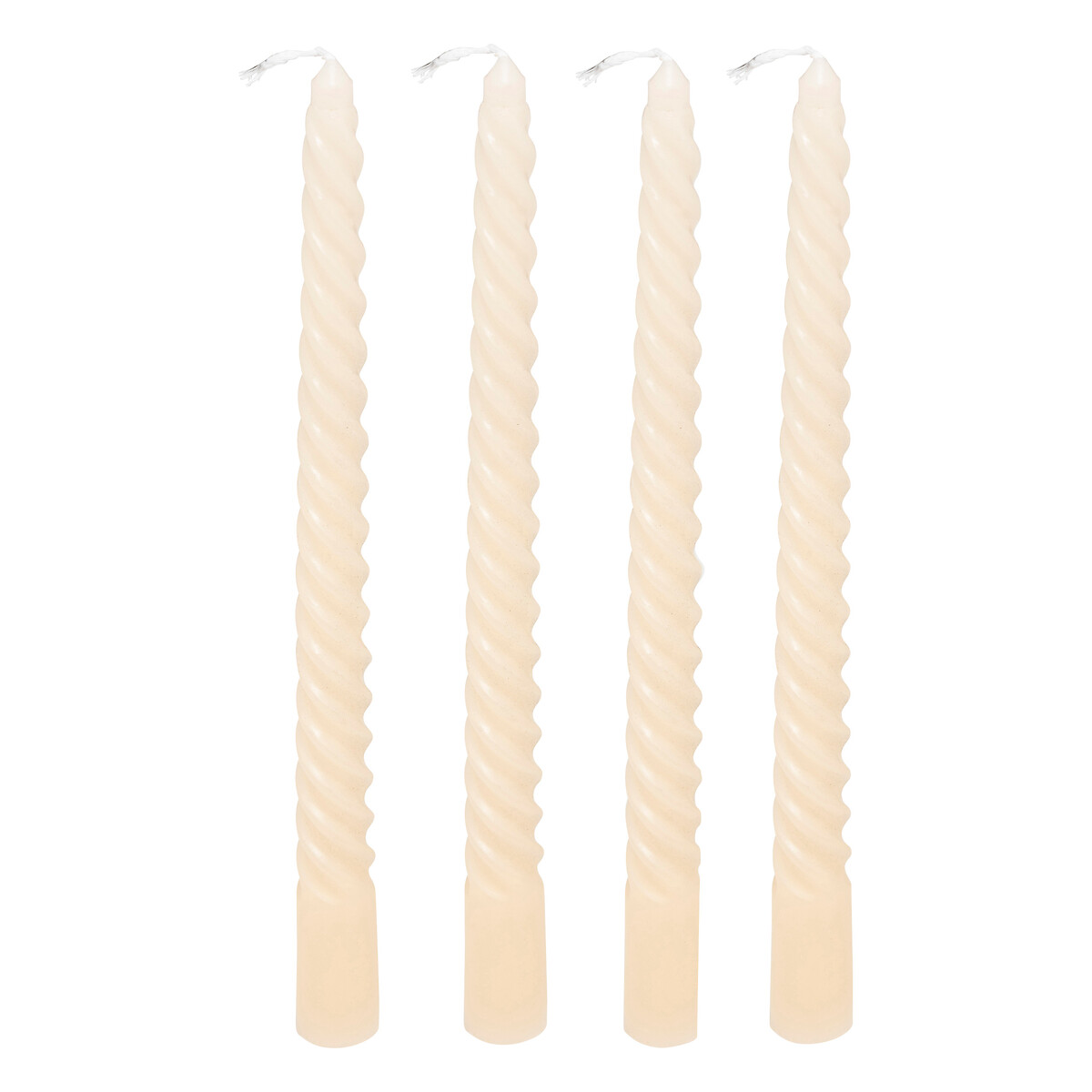 Candle stick "Twist Many" Ivory, 180g