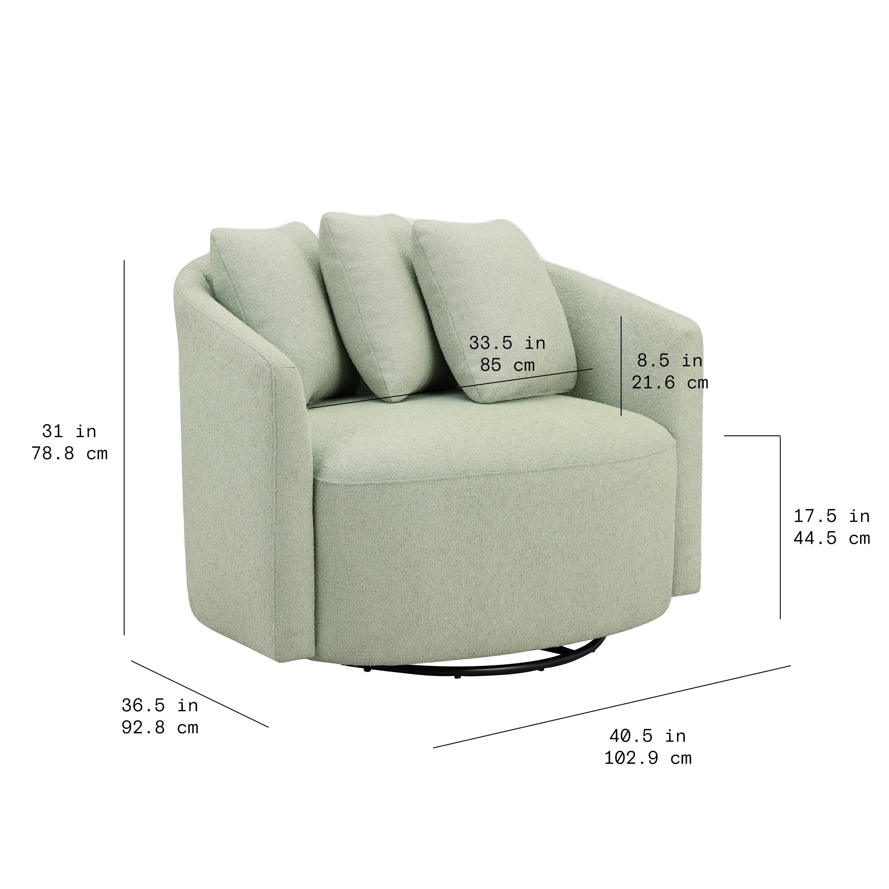 Beautiful Drew Accent Chair by Drew Barrymore, Cream Boucle - Image 42