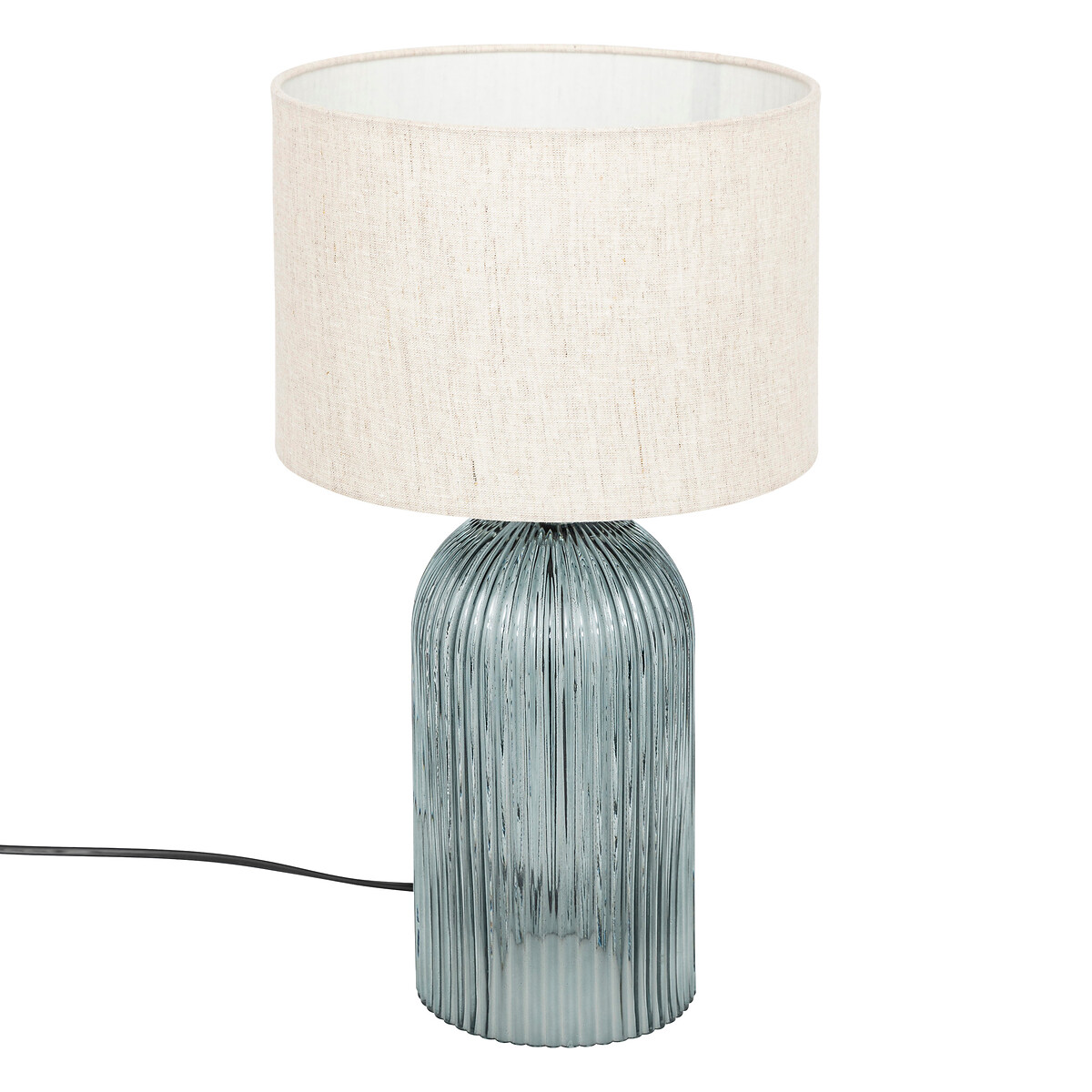 Table lamp "Mati" Glass, Blue, H.42 cm