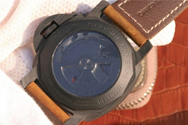 Replica Panerai PAM441 Carbotech Case VSF Brown Asso Strap P.9001 - Top club