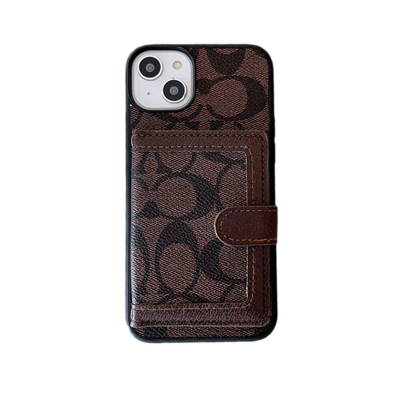 Coach iPhone Case With Wallet And Crossbody Strap Black -XK240402 - Wholesale & Influencer