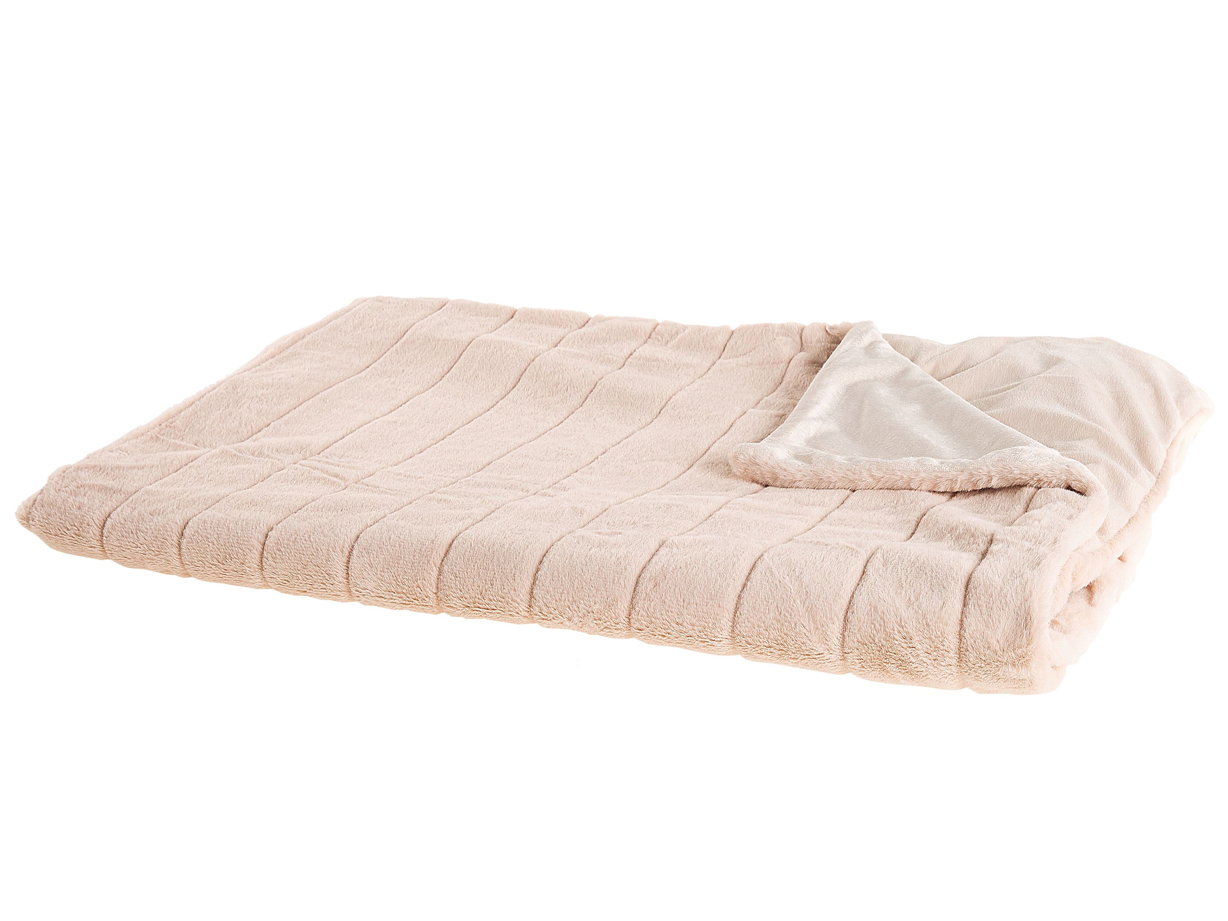 Blanket SMAHRA 180 x 220 cm Pastel Pink