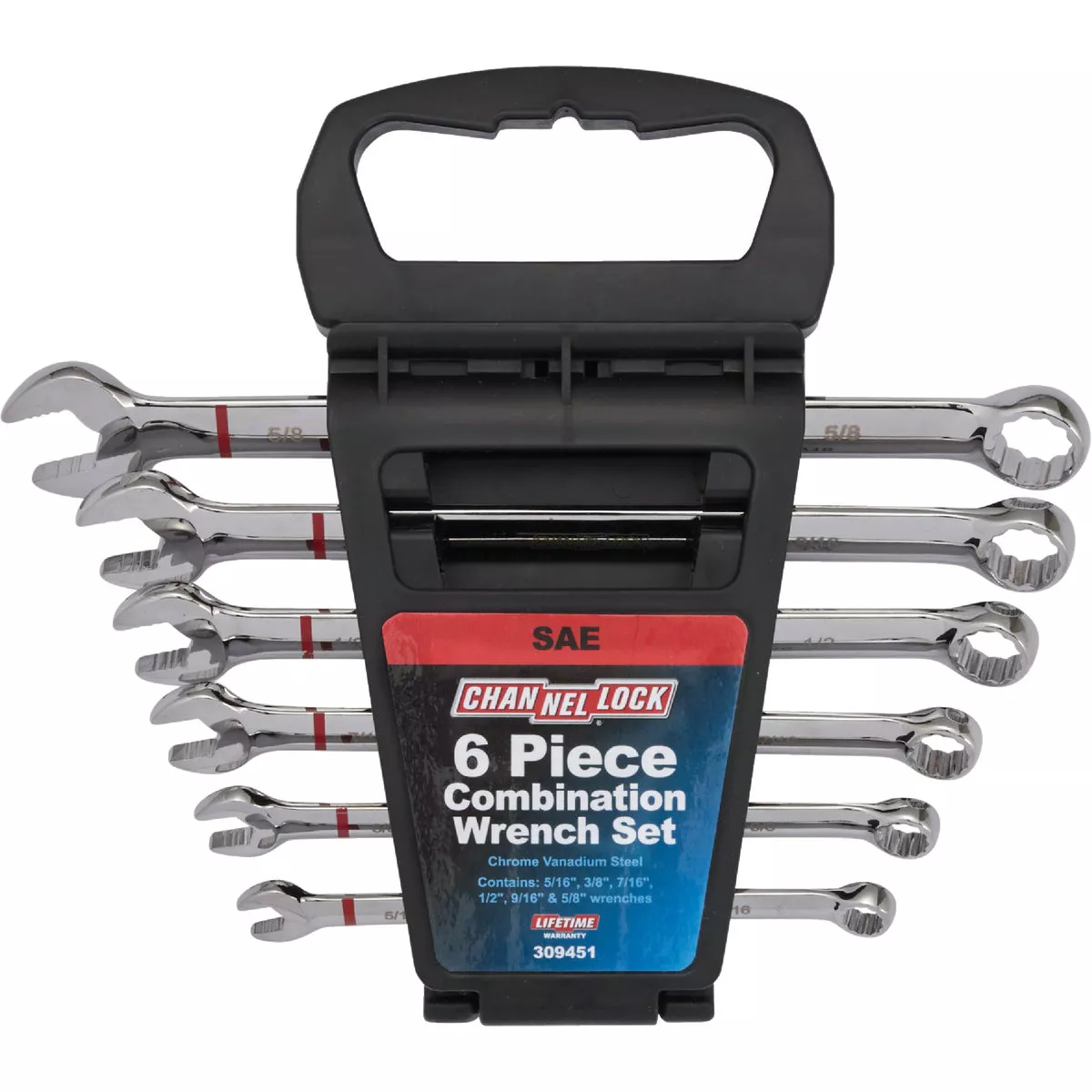 Channellock Standard 12-Point Combination Wrench Set (6-Piece)