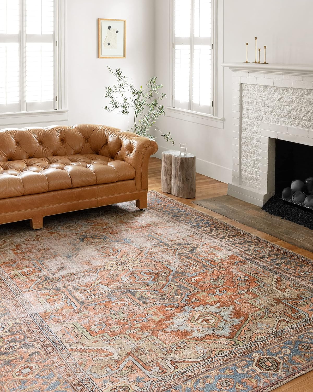 Loloi Loren Collection LQ-15 Terracotta/Sky 7'-6