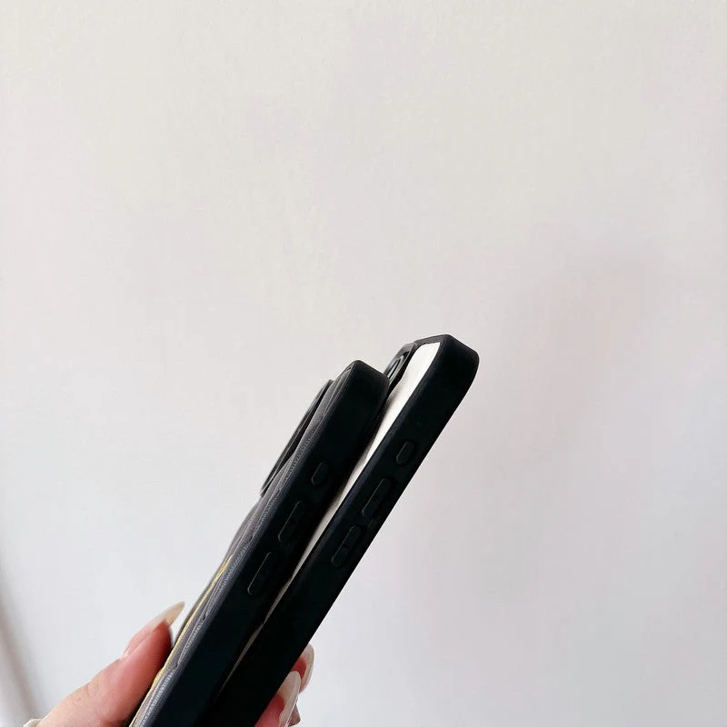 Saint Black & White Leather iPhone Case - Wholesale & Influencer