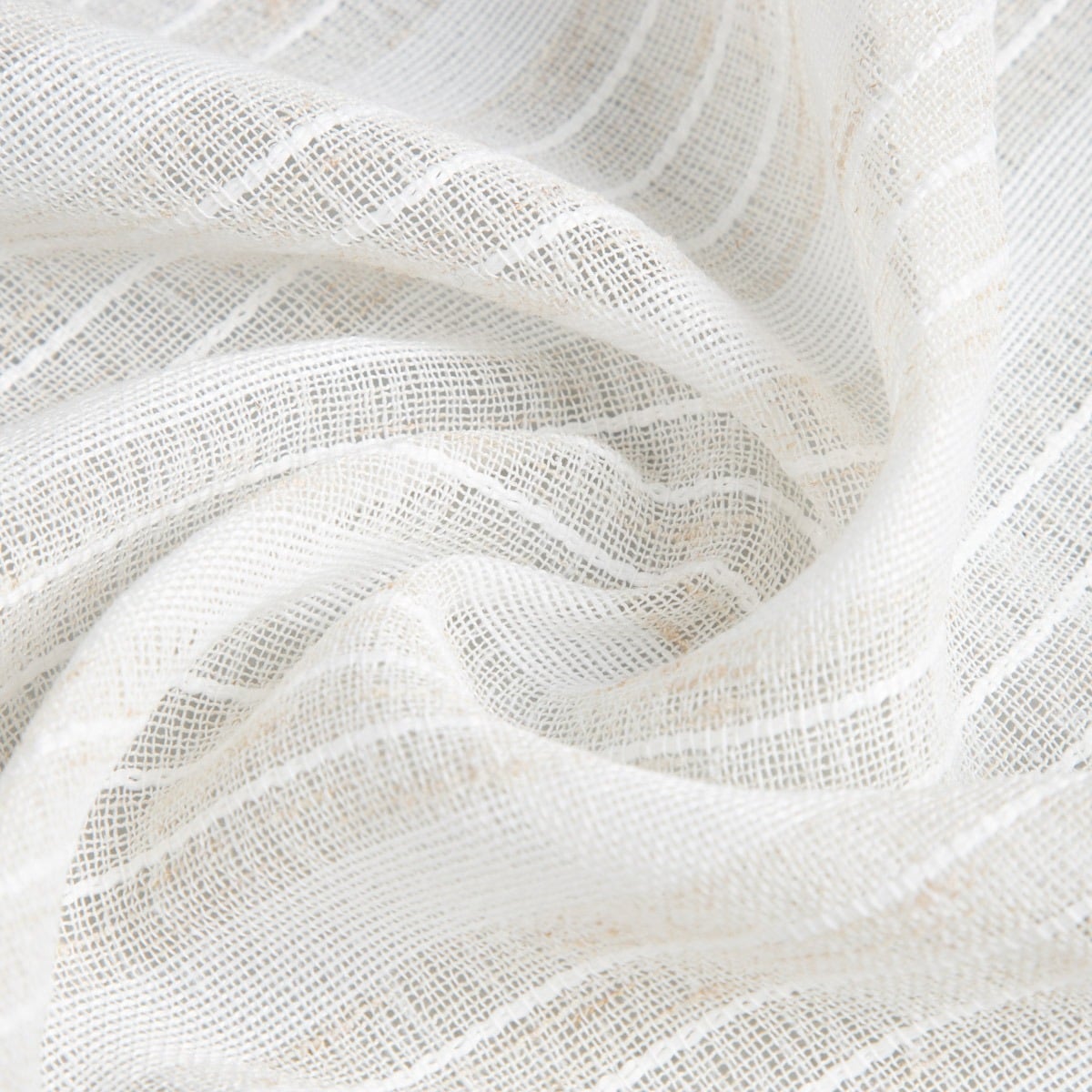 Zasłona TAVIRA z dodatkiem lnu w pasy 140X250CM