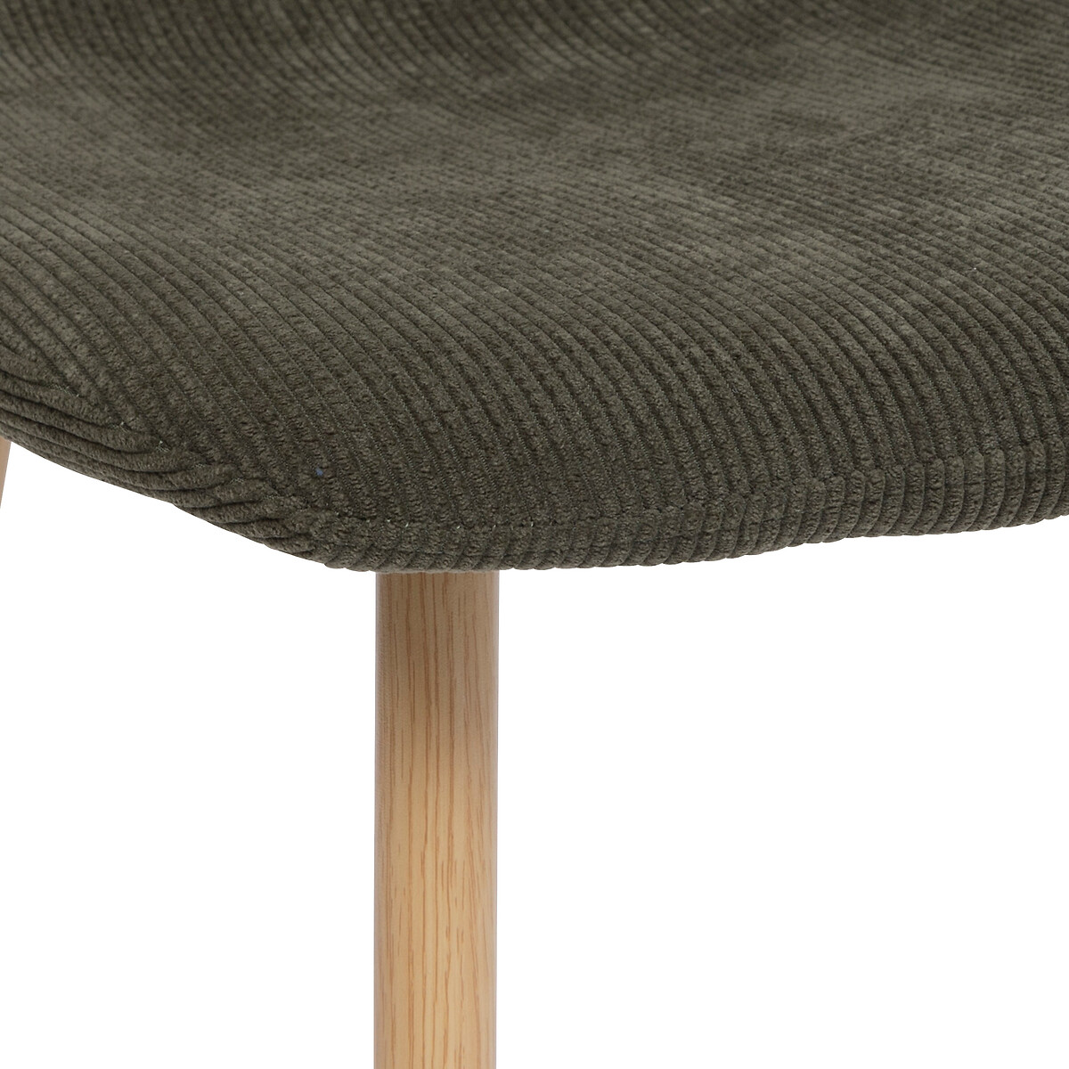 "Roka" chair Khaki green velvet