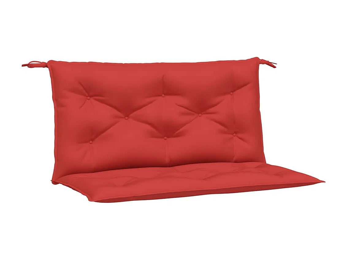 Coussins de banc jardin lot de 2 rouge 100x50x7 cm tissu Oxford