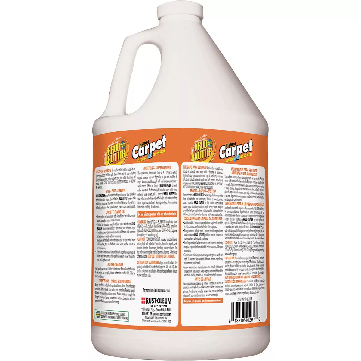 Krud Kutter Professional 1 Gal. Carpet Stain Remover and Deodorizer
