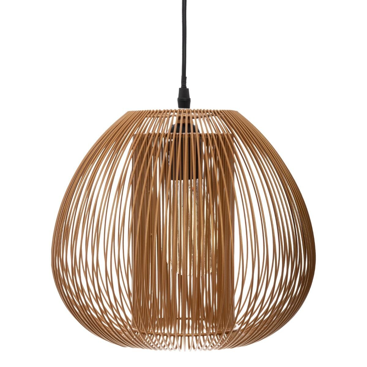 Wire suspension lamp "Noda" Metal, Copper, D.28 cm