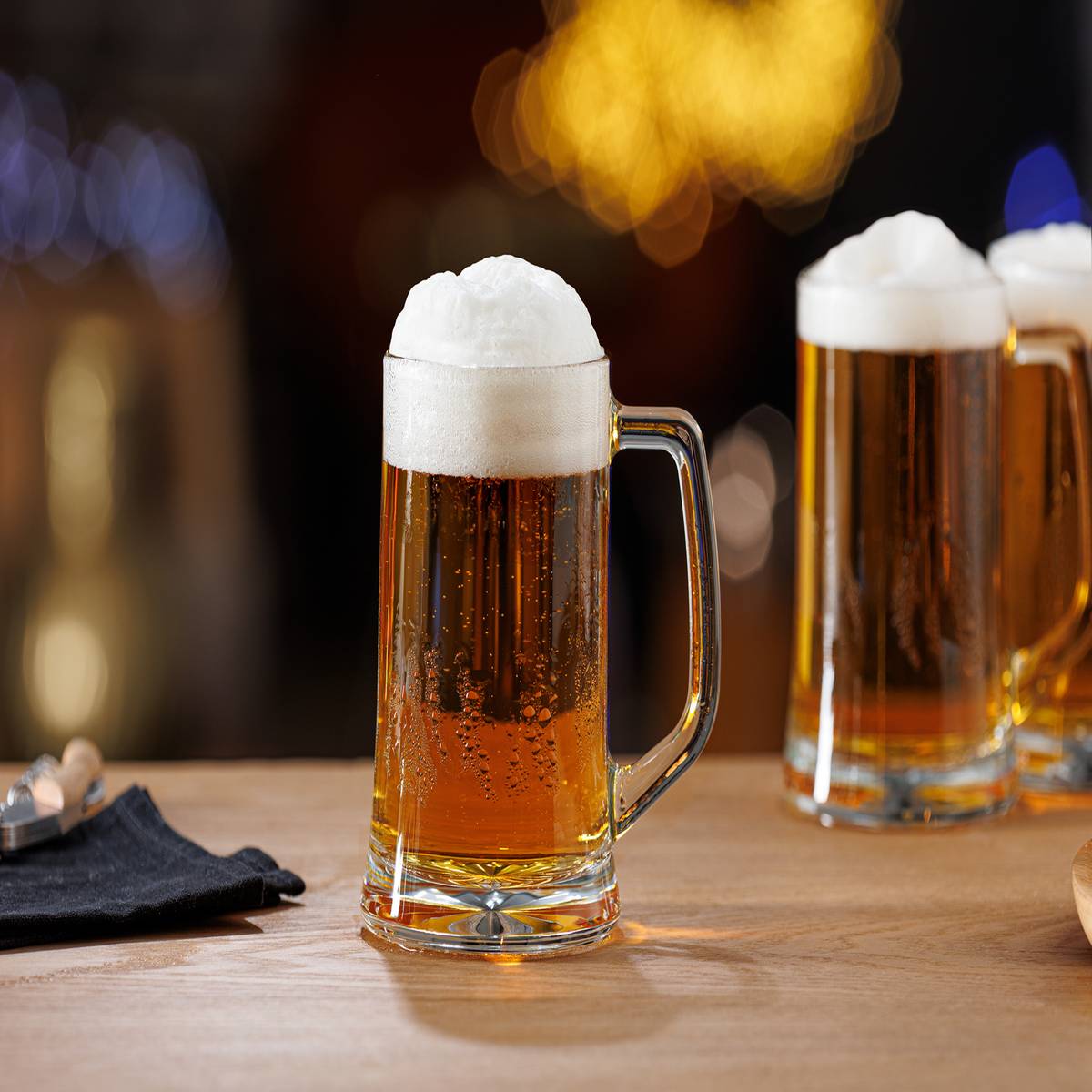 Set of 4 "Biere" beer glasses 320 ml, Transparent