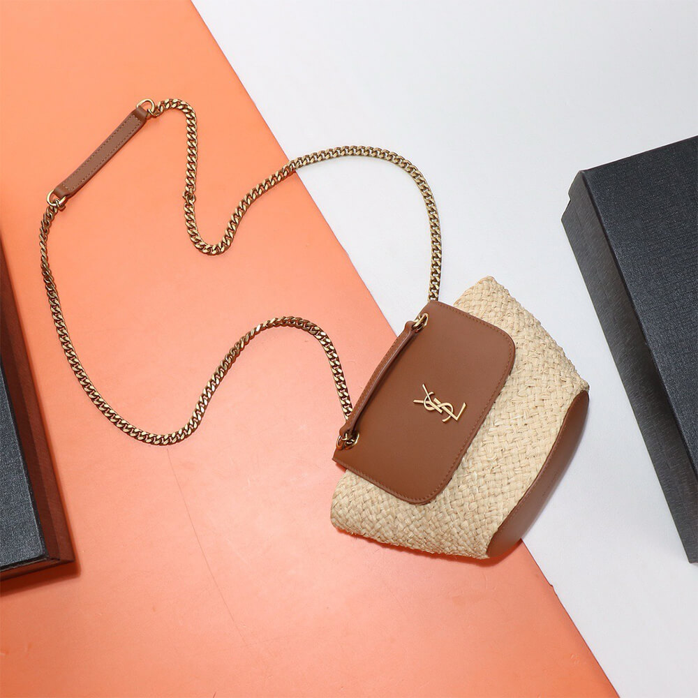 YSL Mini Manon Bag in Raffia1:1High-quality replica