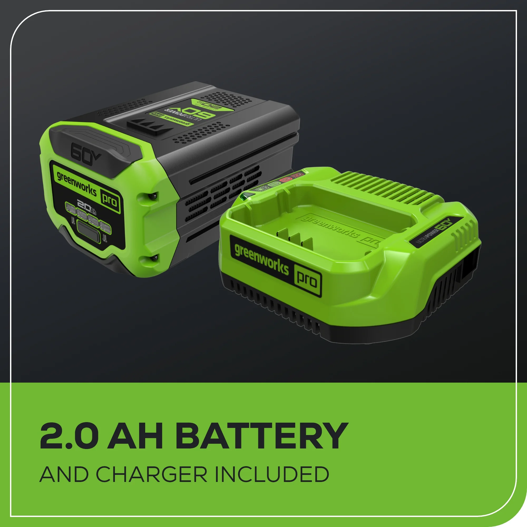 Greenworks 60V 8" Brushless Cordless Edger, 2.0 Ah Battery and Charger Included - Image 8