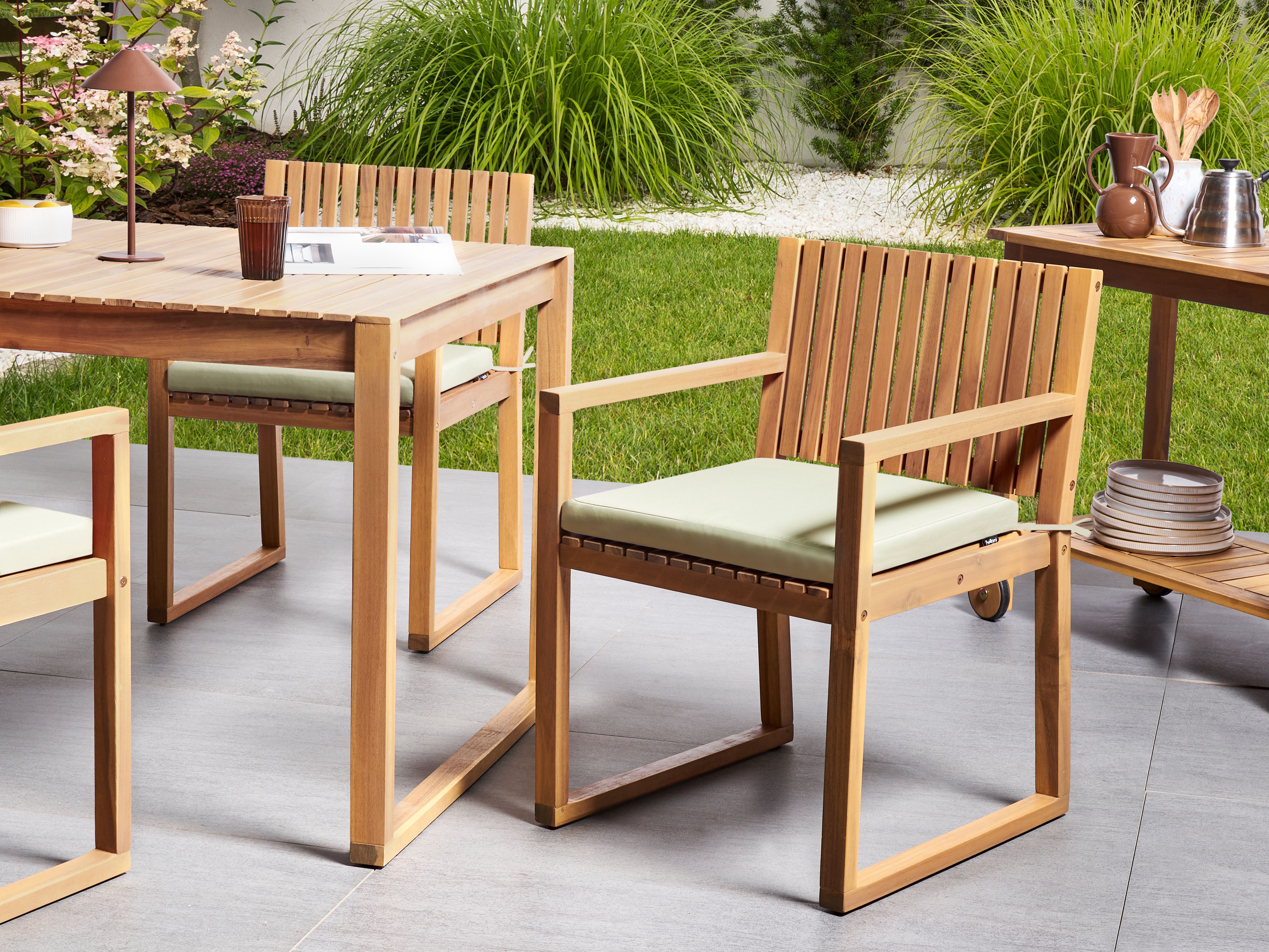 Garden Chair Cushion SASSARI PREMIUM 46 x 46 cm Light Green