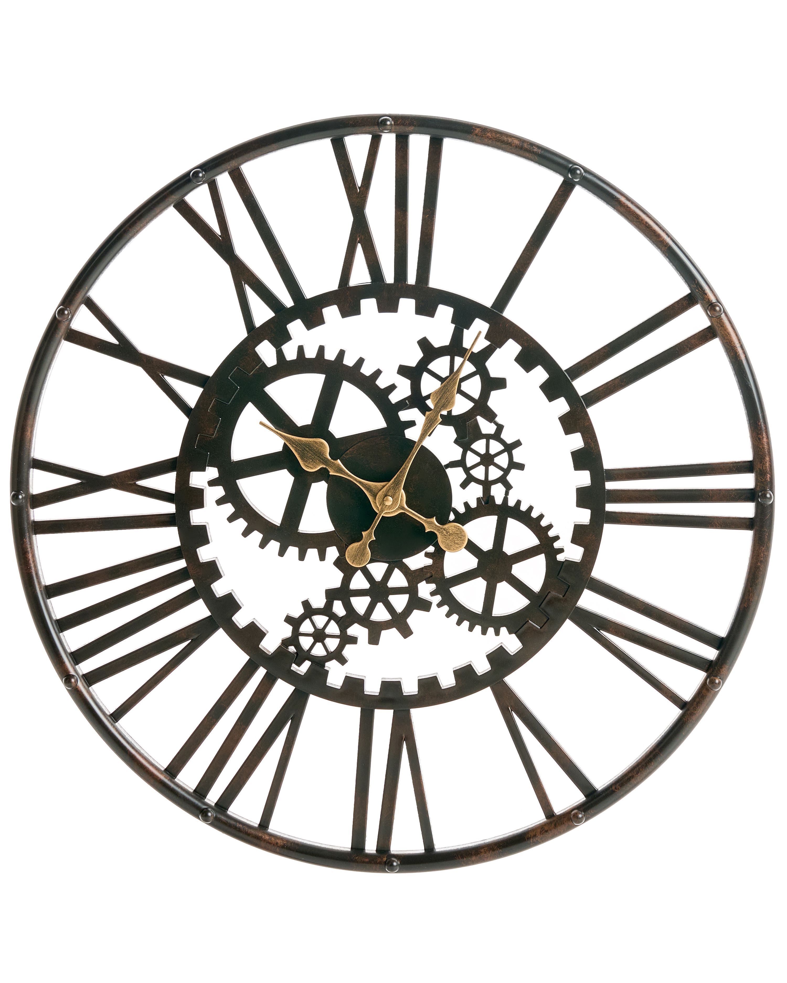 Wall Clock PETRER 60 cm Metal Black