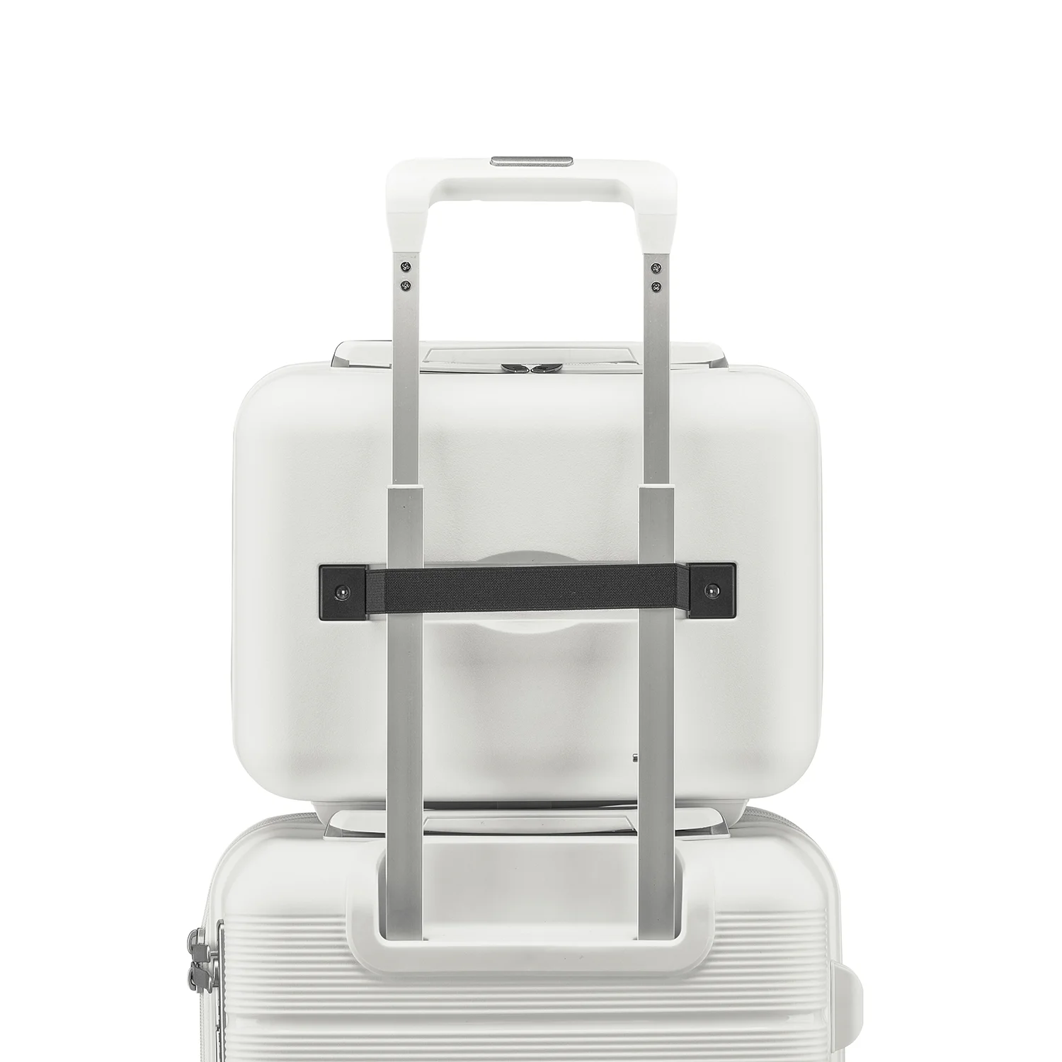 4 Piece Luggage Set, Expandable Lightweight Suitcase Set, PP Materials Travel Luggage with TSA Lock Spinner Wheels, White (14/20/24/28) - Image 2
