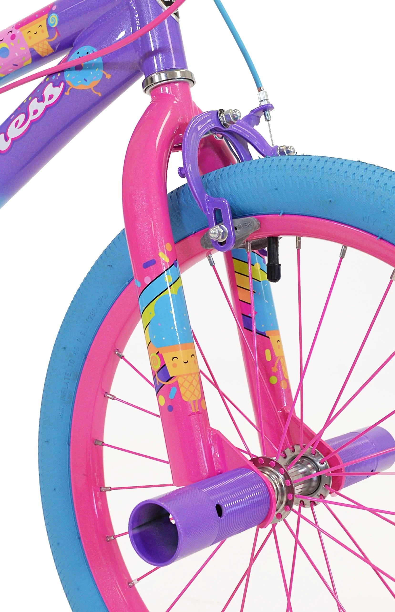Kent Bicycles 18" Sweetness Girls Child Bike, Purple/Pink/Blue - Image 3