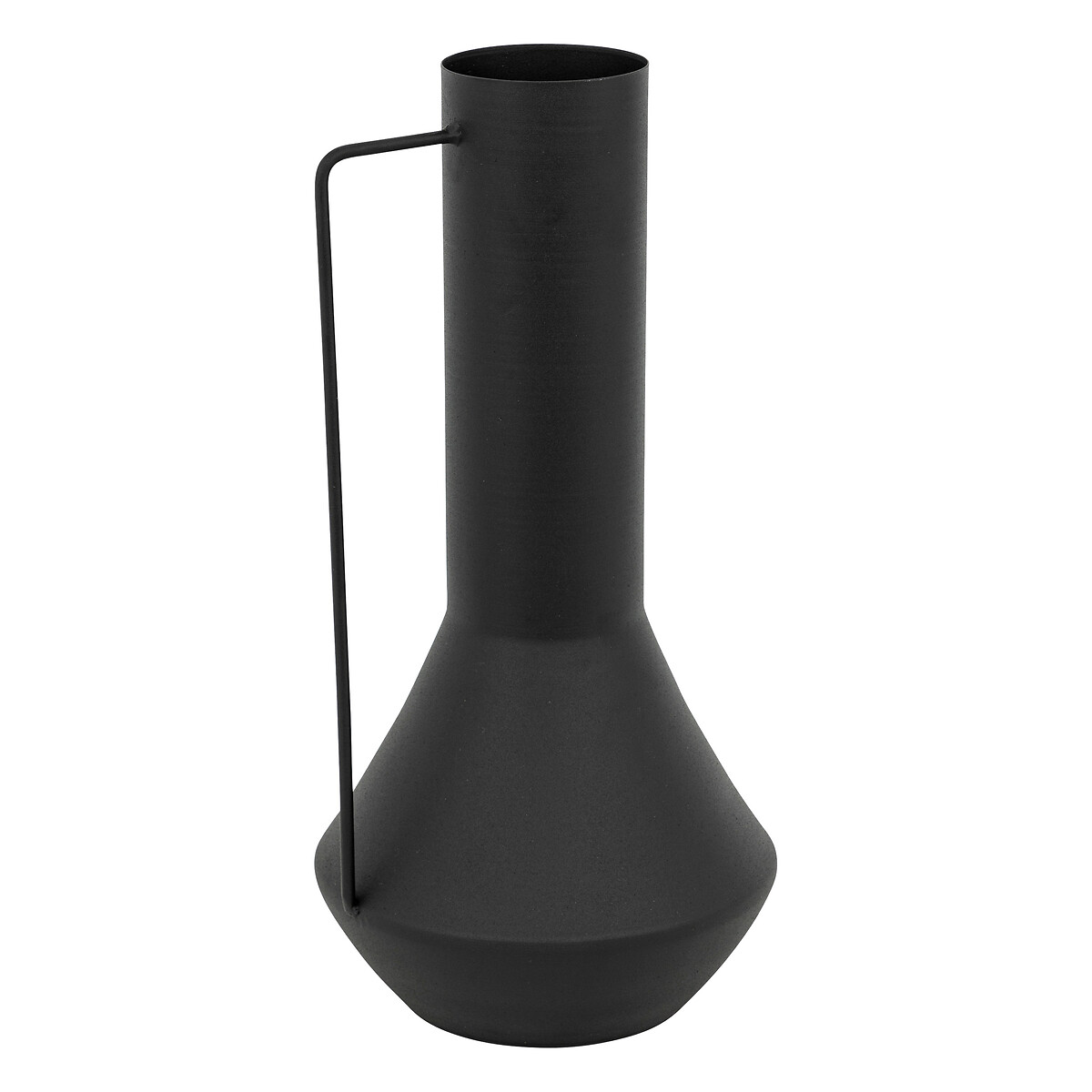 Metal vase "Sylvain" Black, H.35 cm