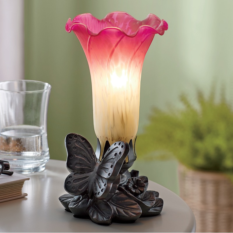 Butterfly and Flower Lamp - MIDNIGHT VELVET CATALOG