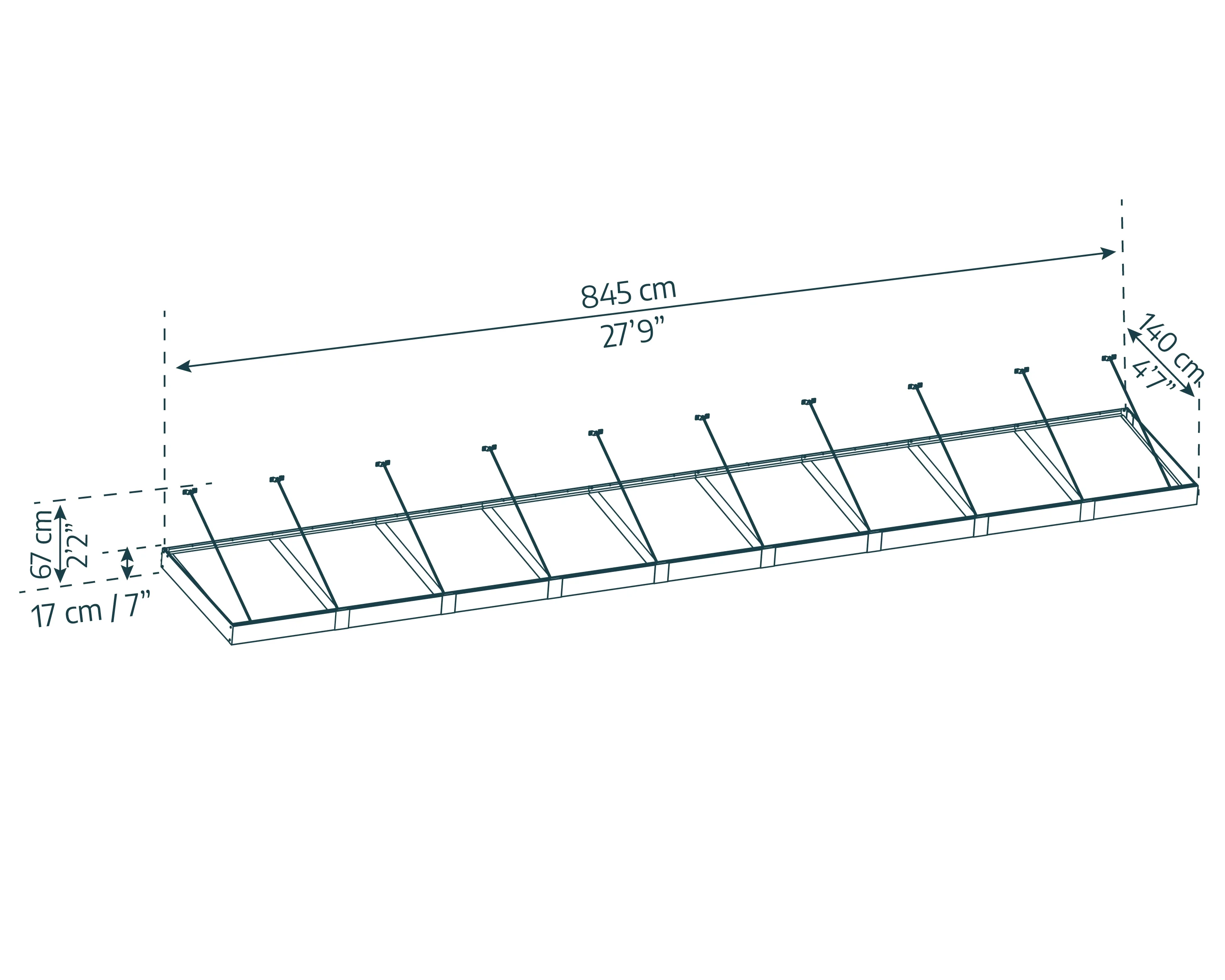 Palram - Canopia Sophia XL 2000 6' x 5' Acrylic Awning - Gray/Mist - Image 20