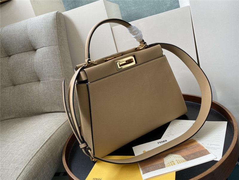 fendi peekaboo bag medium brown - Replicaclubs
