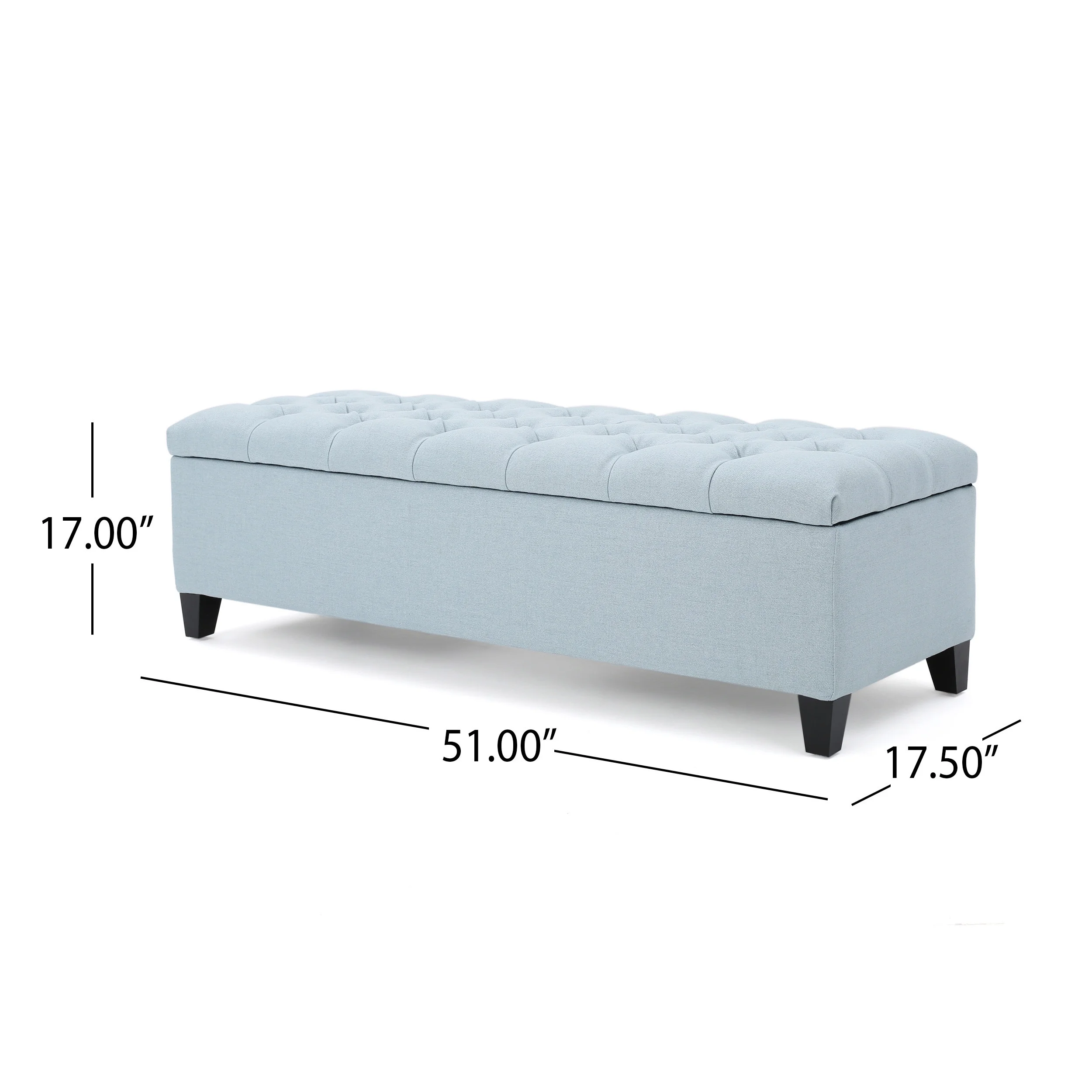 Noble House Hampton Contemporary Fabric Upholstered Storage Ottoman, White and Blue Floral - Image 54