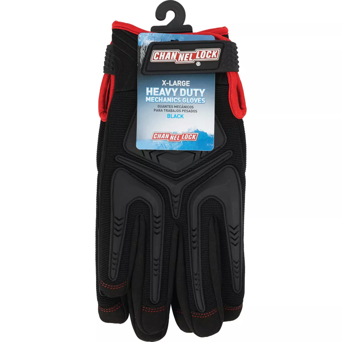 Channellock Men's XL Synthetic Leather Heavy-Duty Mechanics Glove, Black