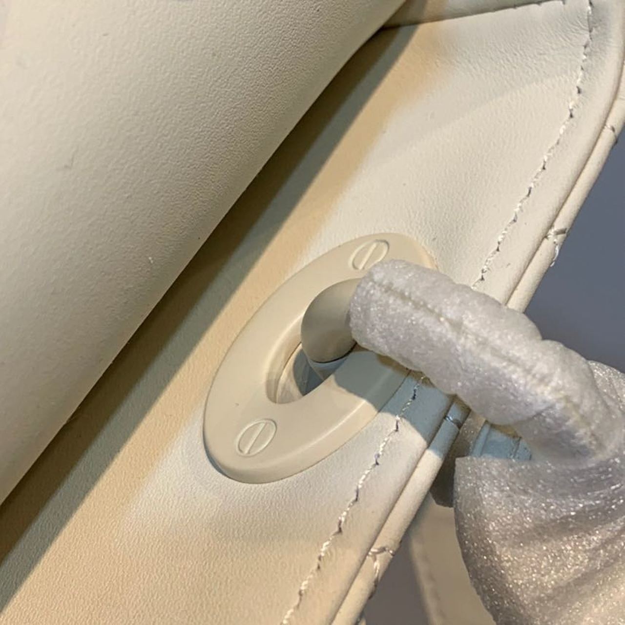 Christian Dior Medium Lady Dior Bag White For Women 9.5in/24cm CD1:1High-quality replica