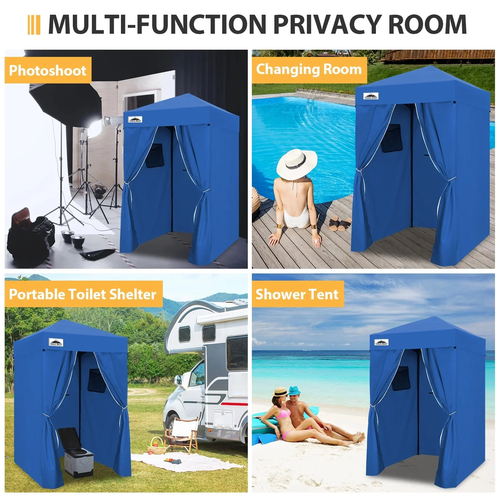 EAGLE PEAK Ultra Compact 4 ft x 4 ft Pop-Up Changing Room Canopy - Flex - Image 67 EAGLE PEAK Ultra Compact 4 ft x 4 ft Pop-Up Changing Room Canopy - Flex - Image 67