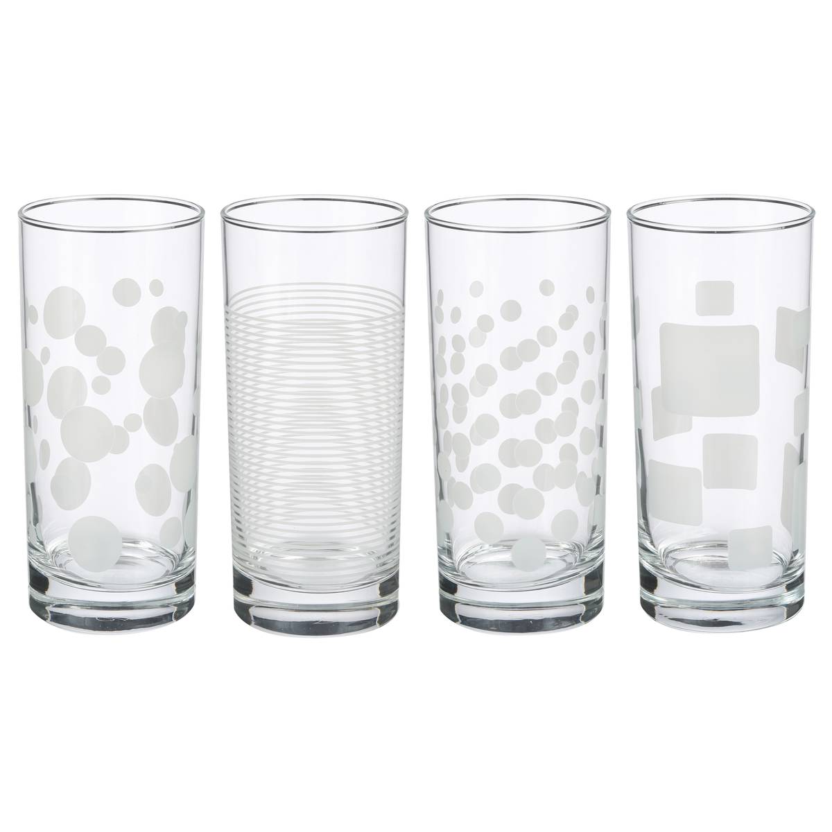 Set of 4 tall tumblers "Toni'Eau" 590 ml