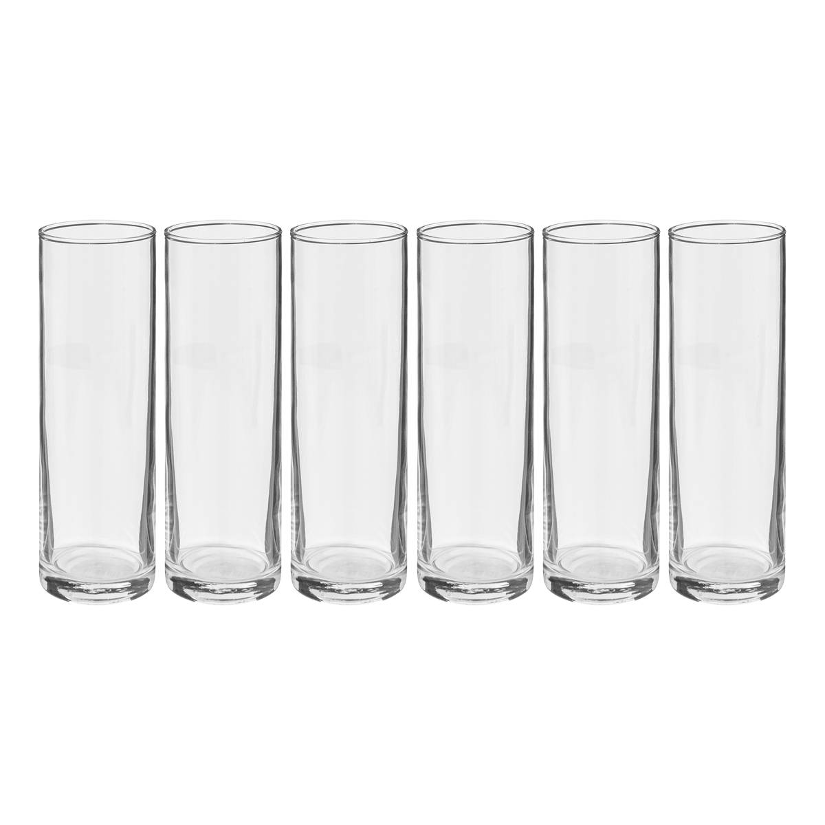 Set of 6 tall tumblers "Jacqu'Eau" 320 ml, Transparent