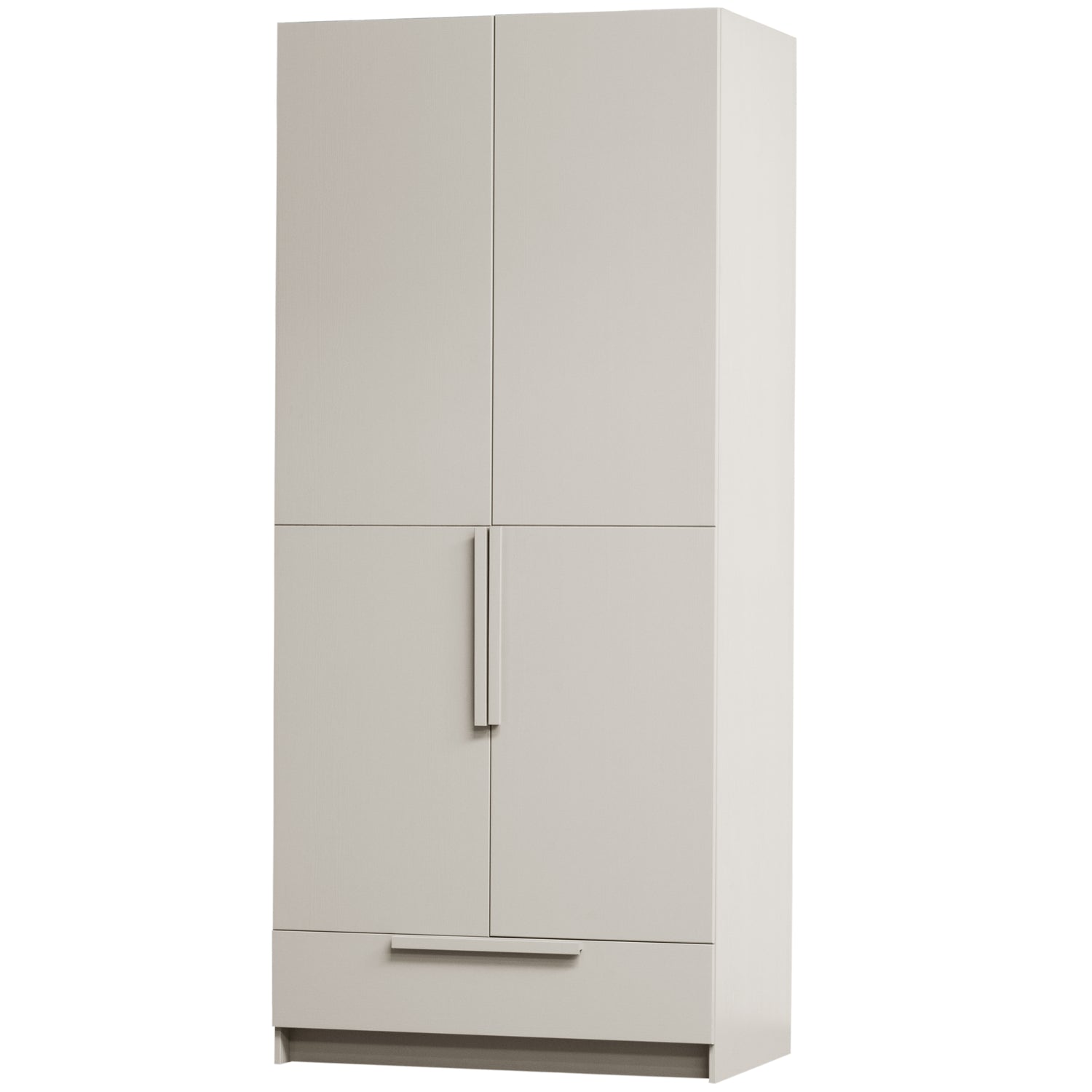 WOOOD Pure 2-deurs Hang Legkast Splitdeur - Grenen - Dust - 215x95x60