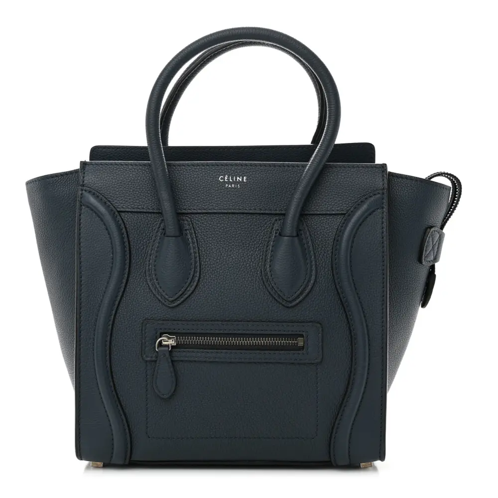 Celine Petrol Baby Drummed Calfskin Replica Handbags Online1:1High-quality replica