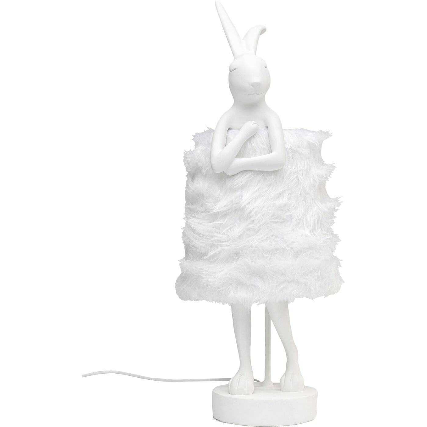 Tafellamp Animal konijn Fluff 68cm wit Kare Design