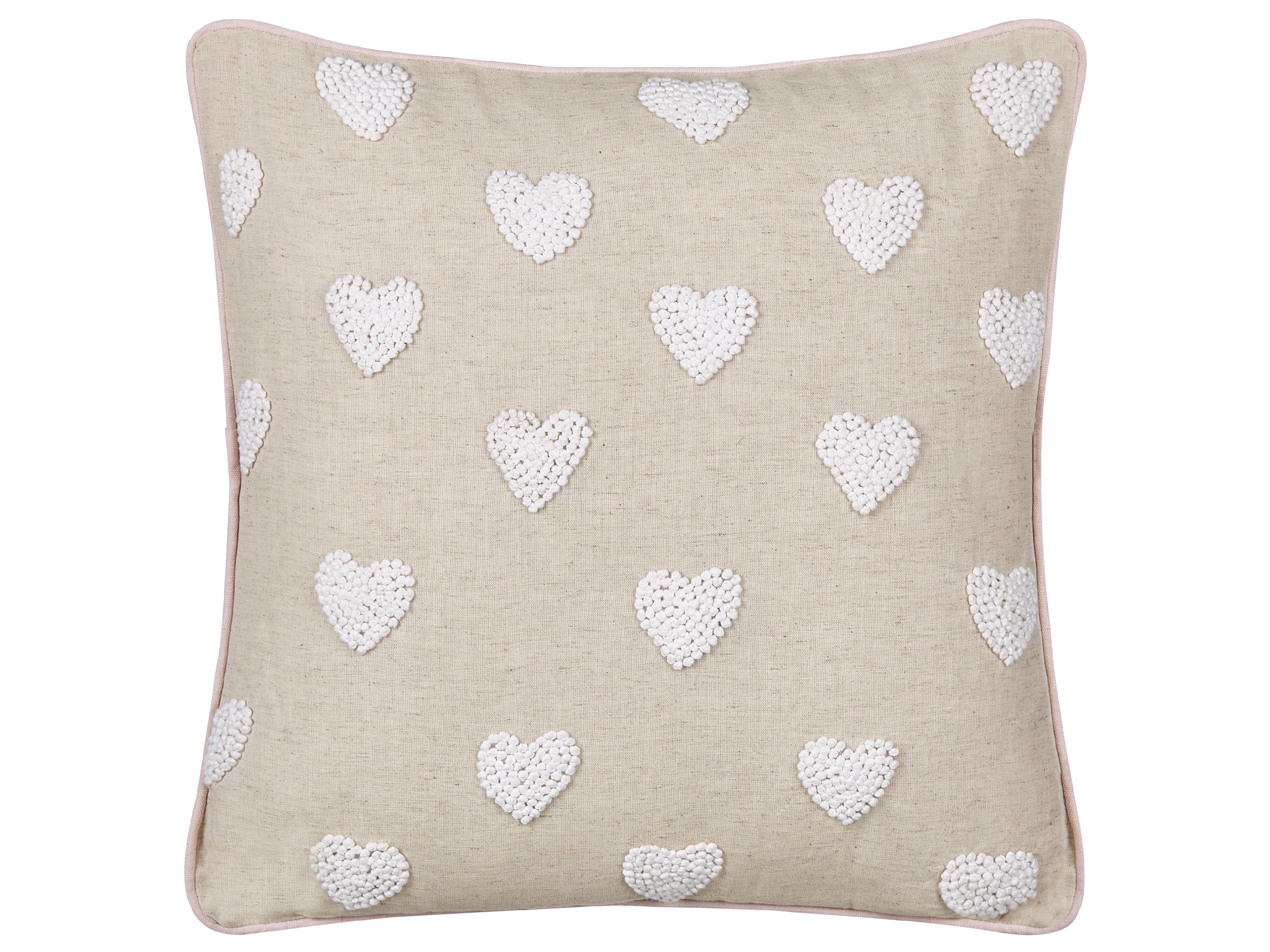 Throw Cushion GAZANIA Cotton 45 x 45 cm Beige