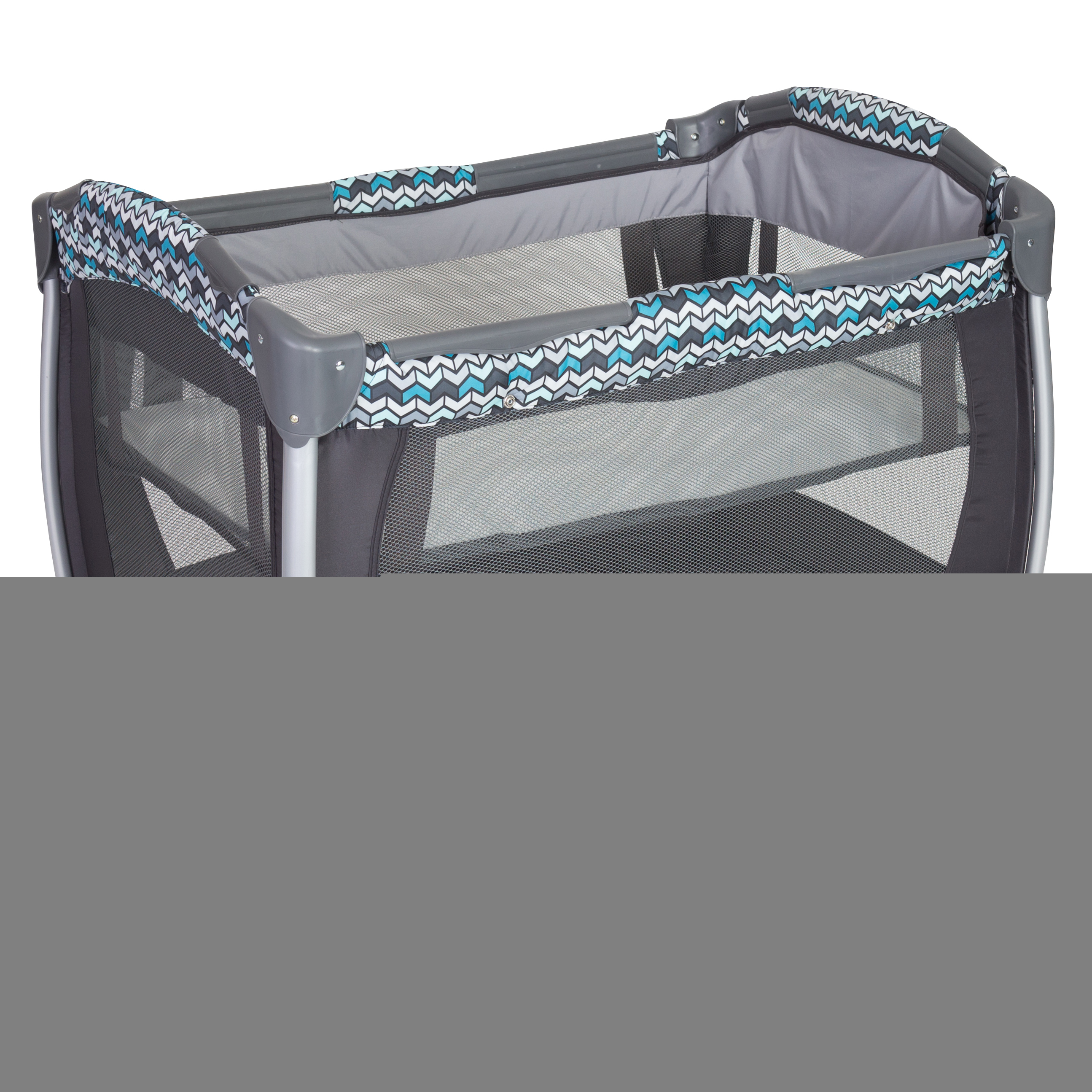 Baby Trend Resort Elite Nursery Center Playard with Bassinet and Travel Bag. Laguna Blue