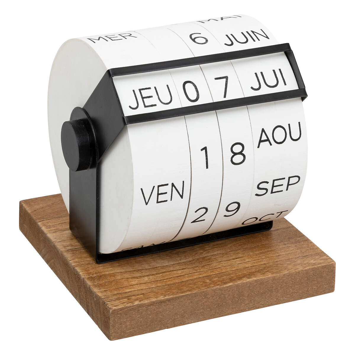 "Be vintage" calendar Wood, H.15 cm