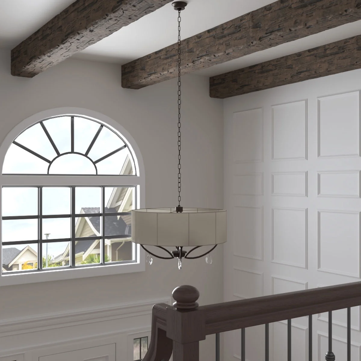 Ekena Millwork 3 1/2"W x 3 1/2"H x 120"L 3-Sided (U-Beam) Salvaged Timber HeritageTimber Faux Wood Ceiling Beam, Kona Brown - Image 9