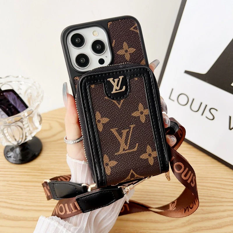 Lou GG Card Holder Chain iPhone Case - Wholesale & Influencer