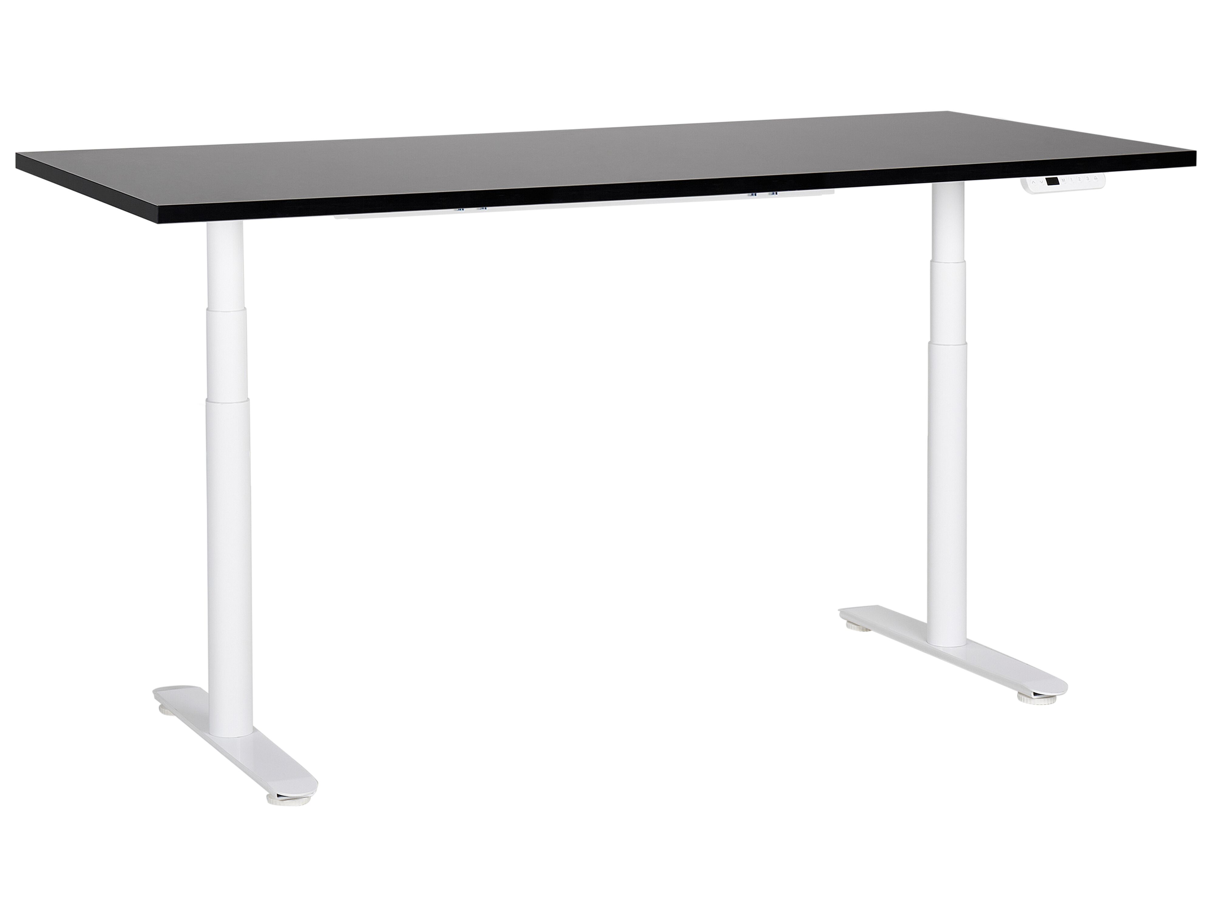 Electric Adjustable Standing Desk DESTINAS Black/ White 180 cm 80 cm