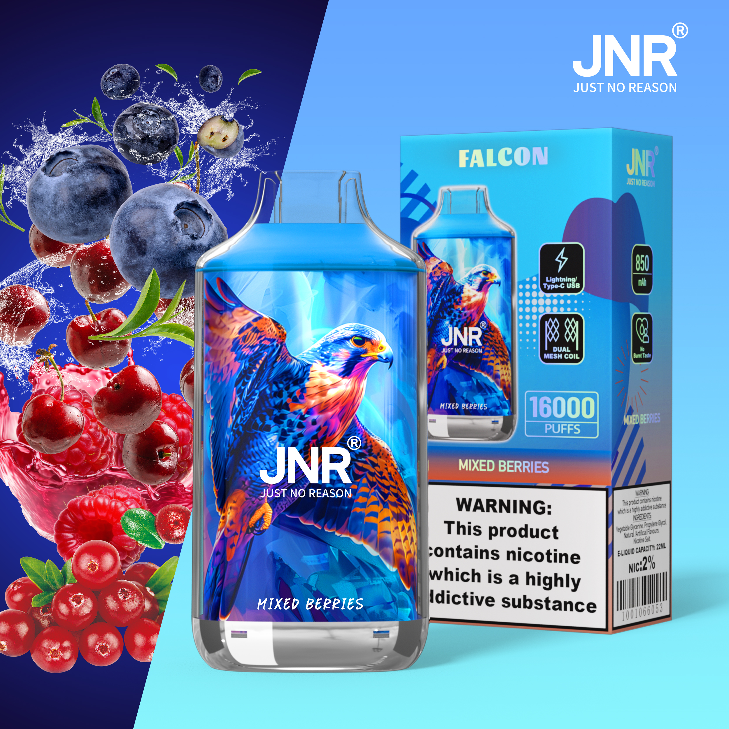 JNR Falcon 16000 Puffs