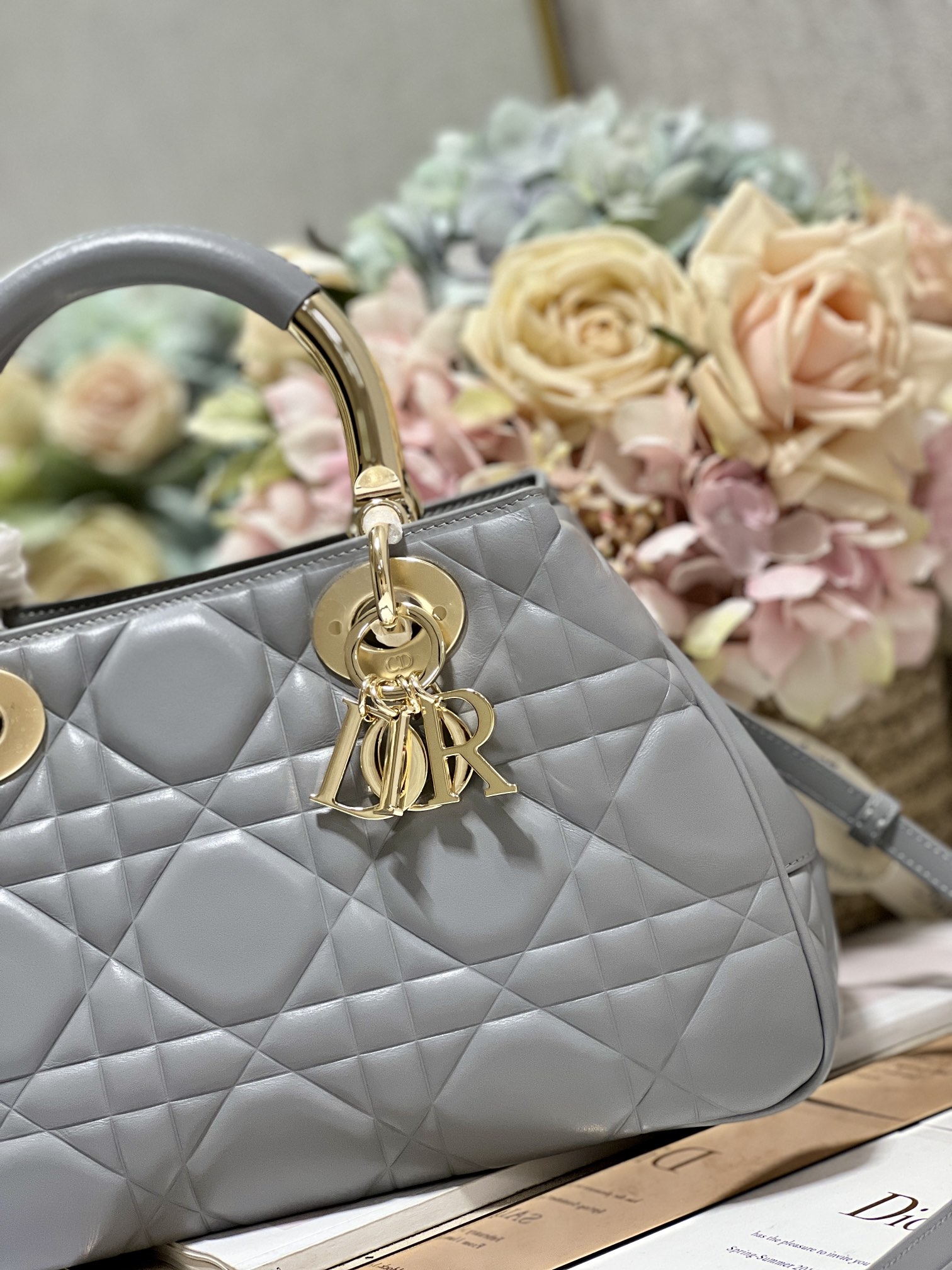 The Medium Lady 95.22 Bag Black/White/Grey For Women 9.5in/ 24cm1:1High-quality replica