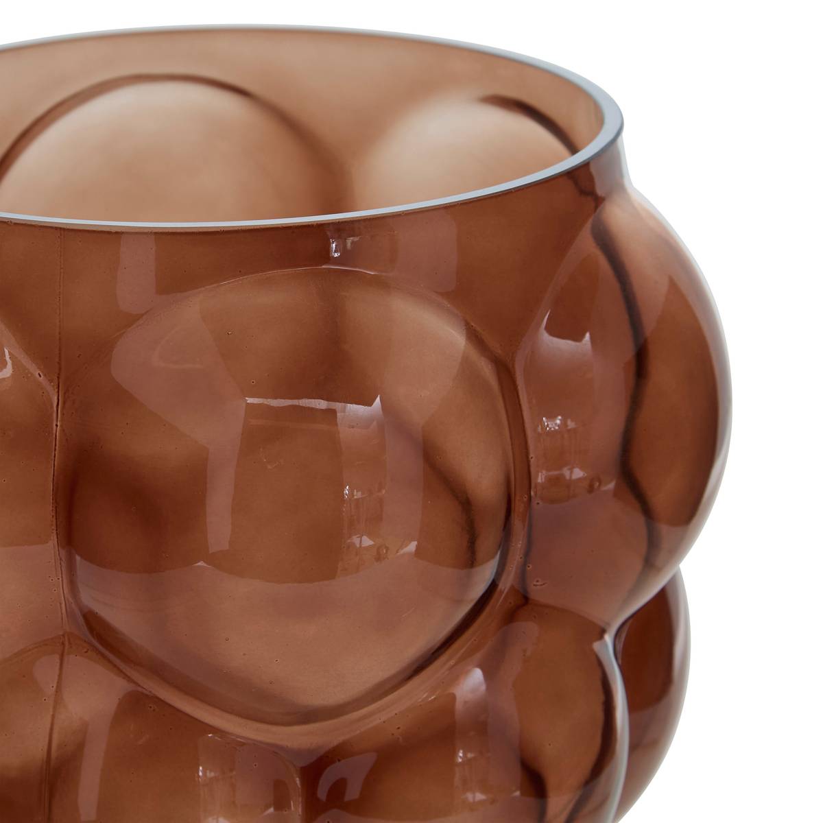 Vase "Edia" Brown, H.25 cm