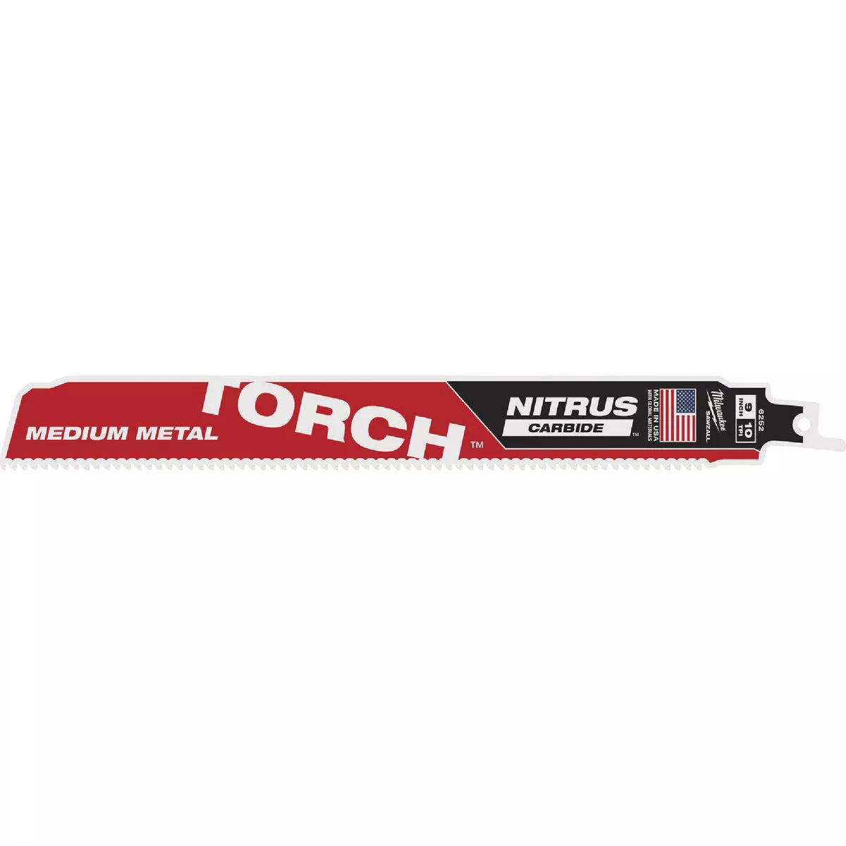 Milwaukee TORCH 9 In. 10 TPI NITRUS Carbide Medium Metal Reciprocating Saw Blade