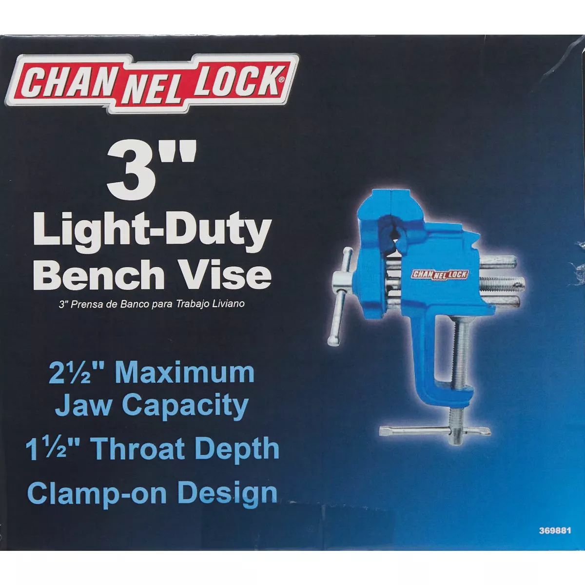 Channellock 3 In. Light-Duty Clamp-On Vise