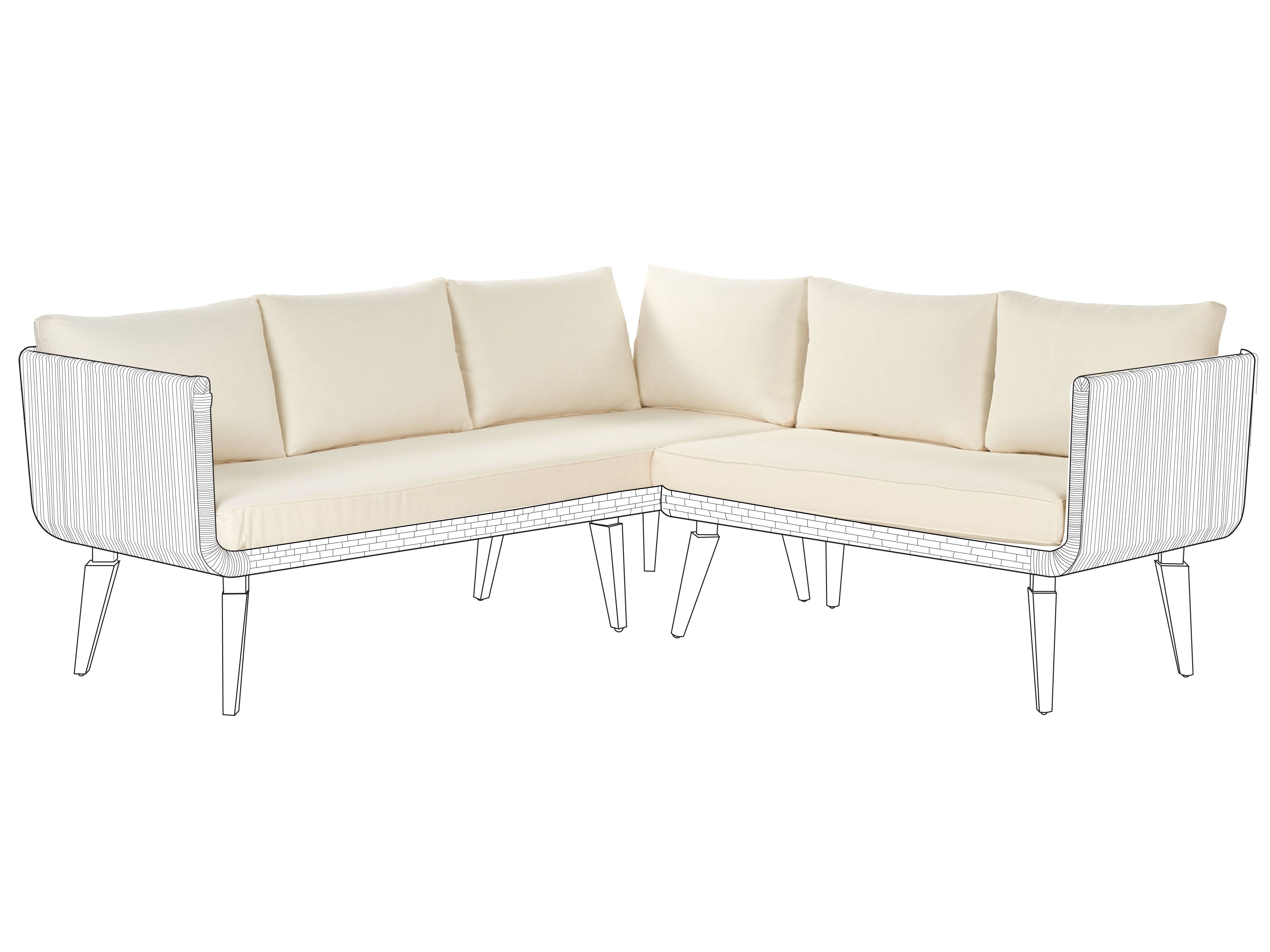 Outdoor Cushion Cover Set ALCAMO Light Beige